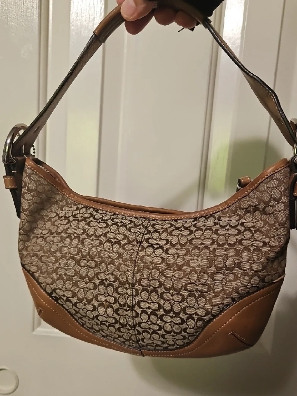 Coach EUC Soho Micro Cs Tan Signature Jacquard Shoulder Bag - Picture 2 of 11